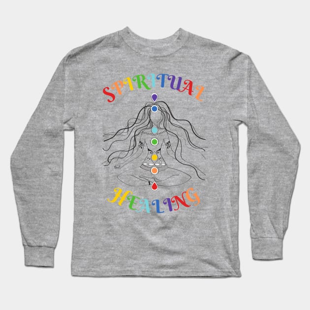 Chakra Spiritual Healing Long Sleeve T-Shirt by Hypnotic Highs